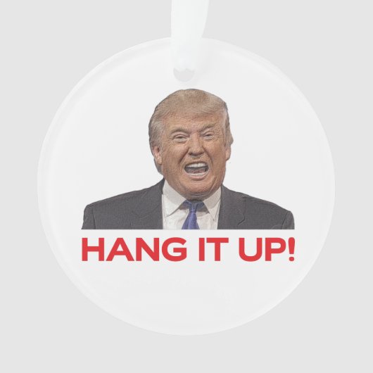 Trump, hou het op! ornament (voorkant)