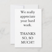 Trump houdt van blanken. bedankkaart (Achterkant)