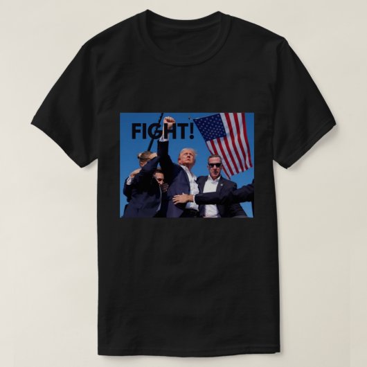 Trump houdt van hem of haat hem, hij komt in het n t-shirt (Design voorkant)