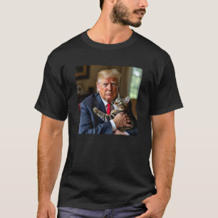 Trump houdt van katten Grappige foto's maken huisd T-shirt