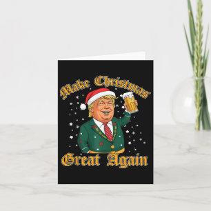 Trump houdt van vrolijk kerstfeest met Trump Broth Kaart