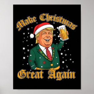 Trump houdt van vrolijk kerstfeest met Trump Broth Poster