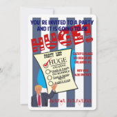 Trump HUGE Celebration Cocktail Party Invitation Kaart (Voorkant)
