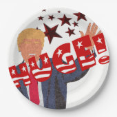Trump HUGE Celebration Milestone Party Papieren Bordje (Voorkant)