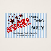 Trump HUGE Celebration Party Drink Ticket Vouchers Visitekaartje (Voorkant)
