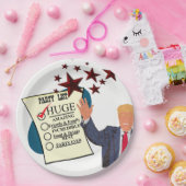 Trump HUGE Milestone Celebration Party Papieren Bordje (Feest)