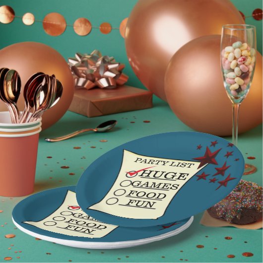 Trump HUGE Party Celebration Personalize Papieren Bordje (Multi)