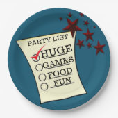 Trump HUGE Party Celebration Personalize Papieren Bordje (Voorkant)