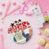 Trump HUGE Party List Celebration Milestone Party Papieren Bordje (Feest)