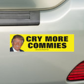 Trump - Huil meer komedies Bumpersticker (Op auto)