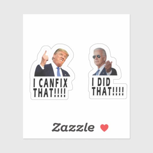 TRUMP I FIX DAT BIDEN DIE STICKER HEEFT GEDAAN (Vel)