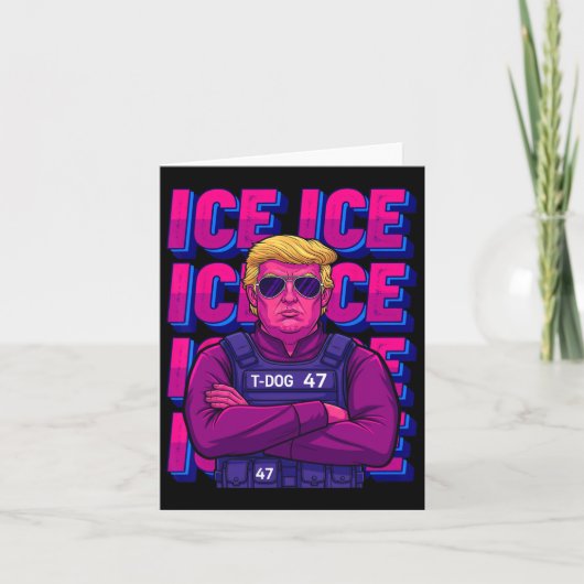 Trump Ice Agent Shirt Kaart (Voorkant)