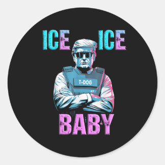 Trump Ice Baby LB37 Ronde Sticker