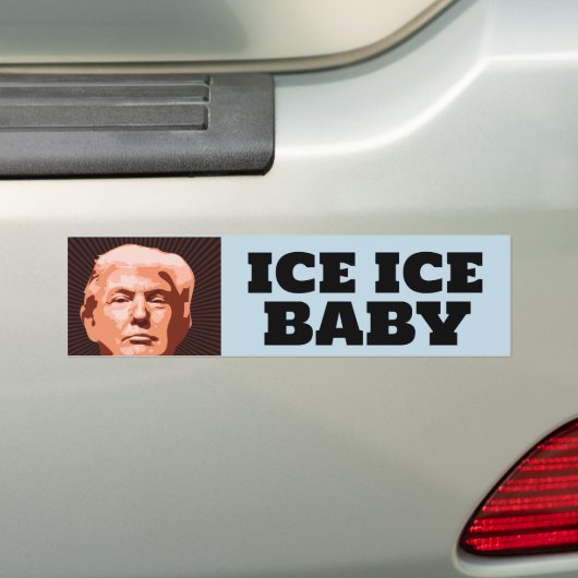 TRUMP ICE ICE BABYBUMPER STICKER (Op auto)