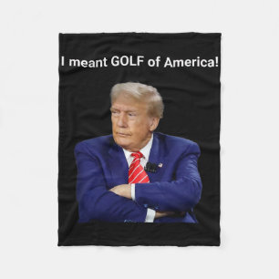 Trump Ik Bedoelde Golf Van Amerika! Fleece Deken
