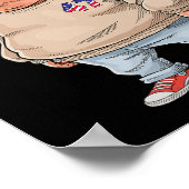 Trump Ik ben gewoon een Chill Guys Funny 2024 Meme Poster (Hoek)