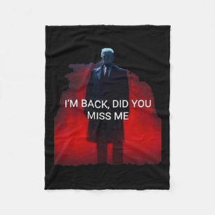 Trump, ik ben oké, heb je me gemist? fleece deken