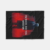 Trump Ik ben terug Heb je me gemist? Fleece Deken (Voorkant (Horizontaal))