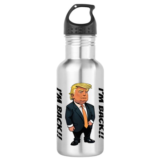 TRUMP, IK BEN TERUG!! WATERFLES  (Voorkant)