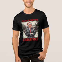  Trump: ik ben thuis voor kerst 2024 Tri-Blend Shirt