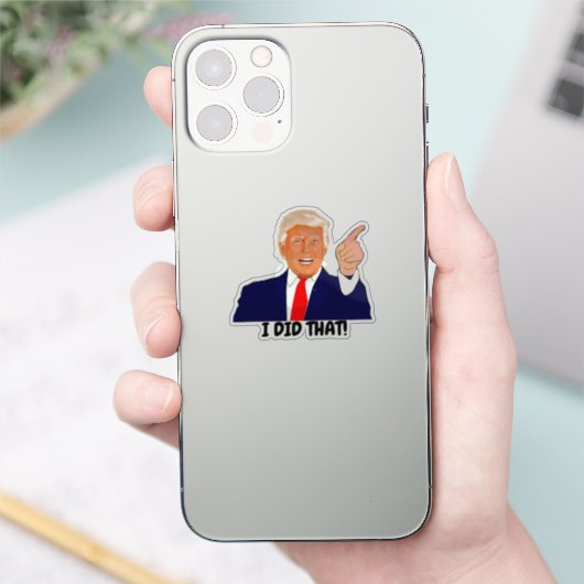 Trump ik deed dat sticker (Telefoon)
