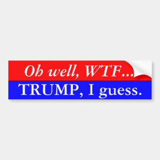 Trump ik denk Bumpersticker