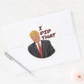 Trump, ik heb dat eierschalen Sticker gedaan (Envelop)