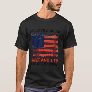 Trump Ik hou van een gemiddelde tweet 1 79 Gas Rig T-shirt