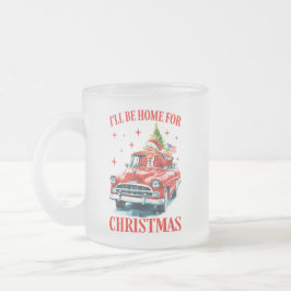 trump I'll Be Home voor Kerstmis, Grappige Trump Matglas Koffiemok