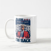 Trump I'm CK President 47th Amerikaanse vlag 2024 Koffiemok (Links)