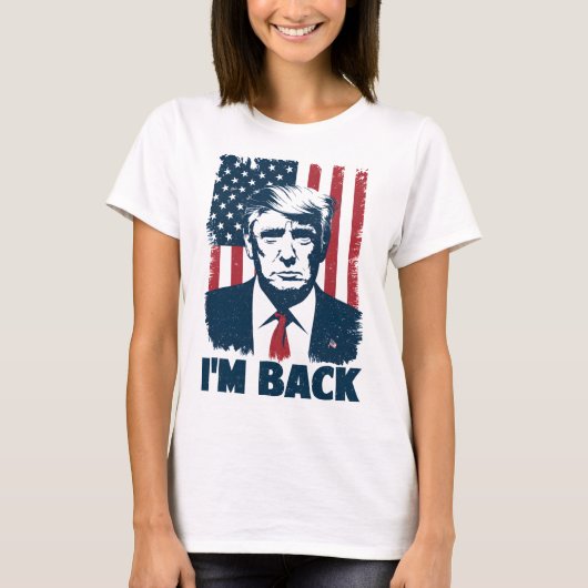 Trump I'm CK President 47th Amerikaanse vlag 2024 T-shirt (Voorkant)