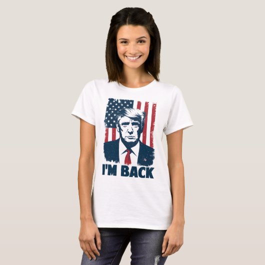 Trump I'm CK President 47th Amerikaanse vlag 2024 T-shirt (Voorkant volledig)