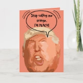 Trump I'm-Peach Grappige Kaart (Voorkant)
