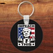 Trump Impeach Dit Usa Vingers Grappig Sleutelhanger (Voorkant)
