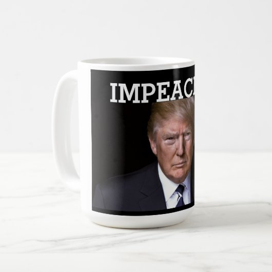 Trump Impeaching Coffee Mok (Voorkant links)