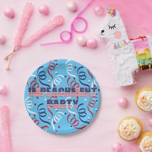 Trump Impeachment Party Papieren Bordje (Feest)