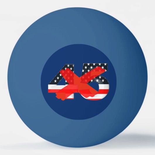 Trump Impeachment Party Pingpongbal (Voorkant)