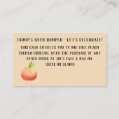 Trump Impeachment Party promotiecoupon Kortingskaartje (Achterkant)