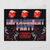 Trump Impeachment Party Uitnodiging Briefkaart (Voorkant)