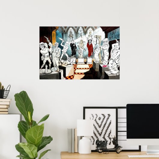 Trump Impeachment Trial Poster (Thuiskantoor)