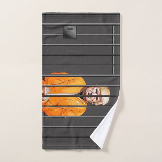 Trump in Bathroom Towel Set Bad Handdoek (Handdoek)