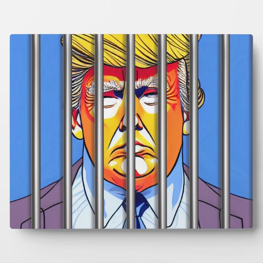 Trump in borgtocht 8 x 10 met esel fotoplaat (Voorkant)