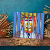 Trump in borgtocht 8 x 10 met esel fotoplaat (Zijkant)