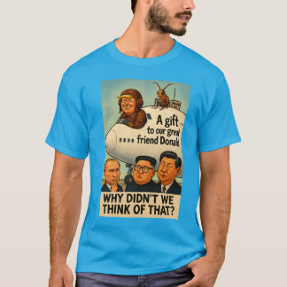 Trump in cockpit van vliegtuig "geschonken" aan de t-shirt