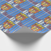 Trump in de gevangenis, 30 inch x 6 voet Wrapping  Cadeaupapier (Hoek)