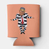 Trump in de gevangenis Draag Blikjeskoeler (Achterkant)