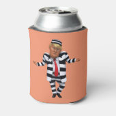 Trump in de gevangenis Draag Blikjeskoeler (Blikje Achterkant)