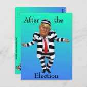 Trump in de gevangenis Draag Briefkaart (Voorkant / Achterkant)