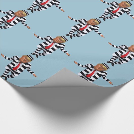 Trump in de gevangenis Draag Cadeaupapier (Hoek)