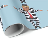 Trump in de gevangenis Draag Cadeaupapier (Rol Hoek)